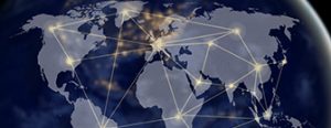 network and world map,networking concept
